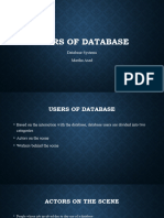 Users of Database