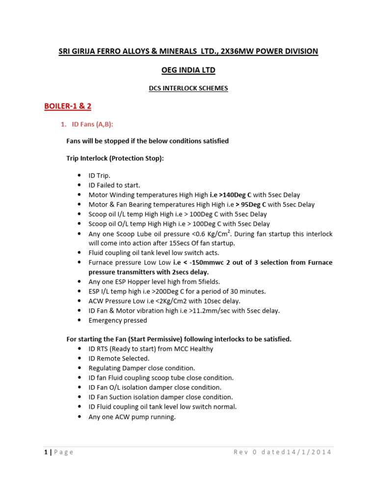 DCS Interlock Schemes Overview | PDF | Pump | Manual Transmission