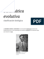 Sistemática Evolutiva - Wikipedia, La Enciclopedia Libre