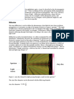 Diffraction and Polarisation in Ophthalmology