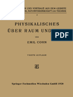 Physikalisches Über Raum Und Zeit (Emil Cohn)