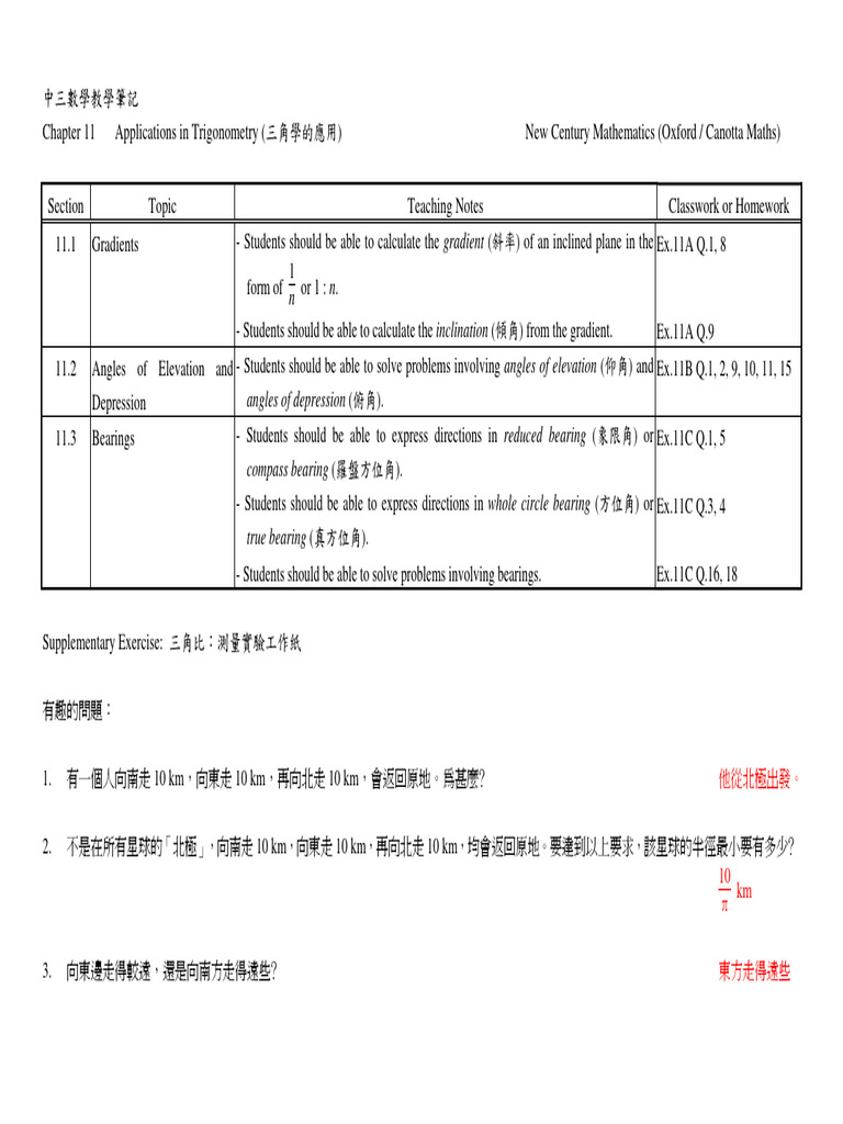 Applications in Trigonometry | PDF