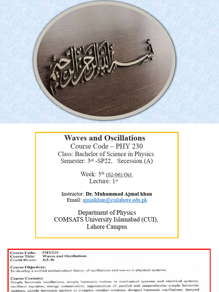 Free and Damped Oscillations Explained | PDF | Damping | Oscillation