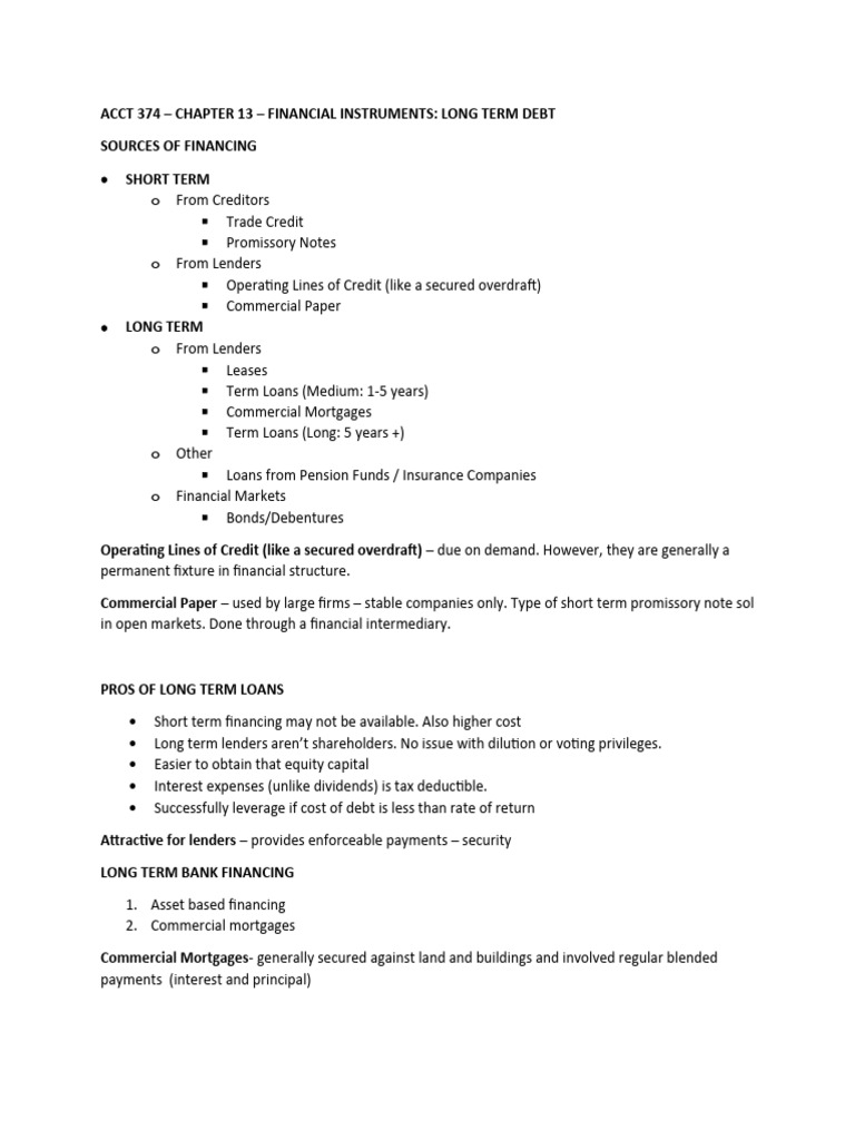 Chapter 13 Notes | PDF