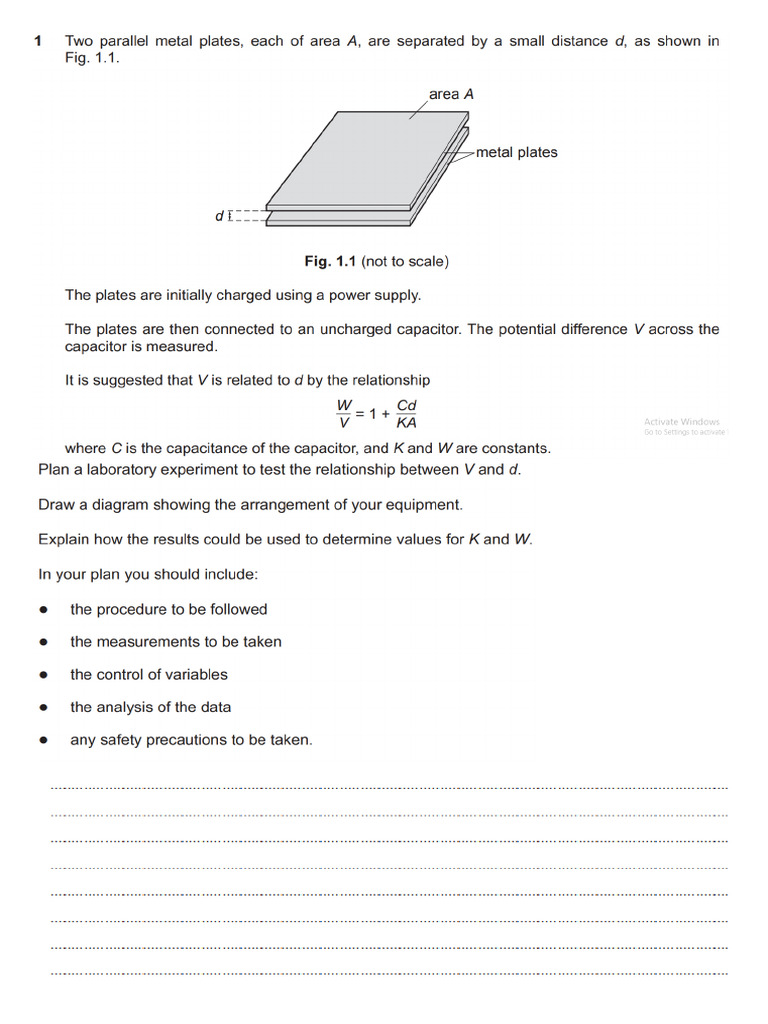A Level Physics Paper 5 Mark Scheme | PDF | Stars | Resistor