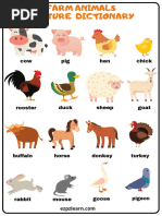 Domestic Animals Chart for Kids | PDF
