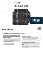 EF-S18-55mm f/4-5.6 IS STM: Instructions