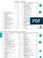 Maths Revision List Foundation