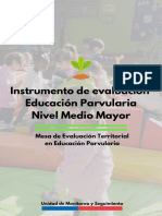 Instrumento Evaluación Ed. Parvularia