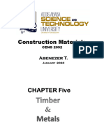 Construction Materials Chapter Five 2022