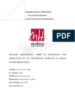 "REVISIÓN BIBLIOGRÁFICA SOBRE EL DIAGNÓSTICO POR Observacion de MG