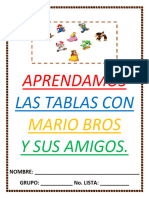 Cuadernillo Multiplicando Con Mario Bros y Sus Amigos