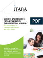 Evidence-Based Pratices For Individuais Eu TB Autismo Disorder
