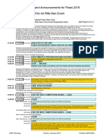 Finals 10m Air Rifle Men - Commands and Announcements - Edition 2015
