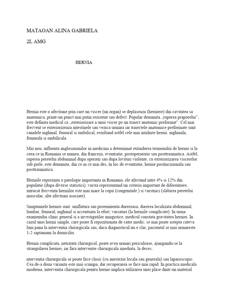 Hernie Inghinala | PDF