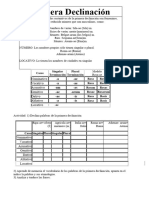 Primera Declinación