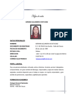 Hoja de Vida Adriana Alejandra Acosta Diaz PDF
