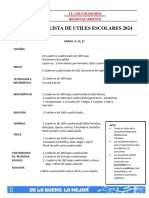 LISTA DE UTILES ESCOLARES 9,10,11 - 2024 (DF)