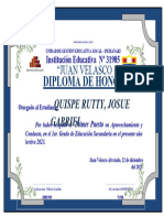 DIPLOMA 1ER PUESTO - 1RO DE SEC