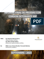Informe Pruebas Con Cordon Detonante 40p-2023
