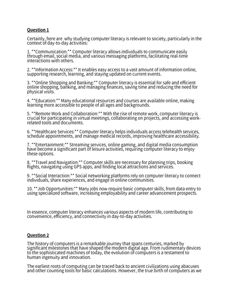 Computer Literacy Pdf Encryption Key Cryptography