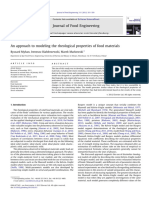 An Approach To Modeling The Rheological Properties of Food