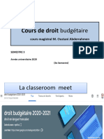 Cours de Droit Budgétaire Introduction