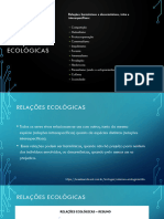 Relações Ecológicas e Energia e Os Seres Vivos