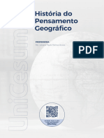 Discplina 01 História Do Pensamento Geográfico