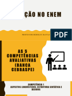 Redação no Enem - Competências Avaliativas