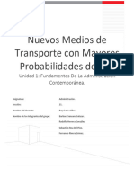 Medios de Transporte Con Mayor Uso