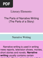 Literary Elements-: The Parts of Narrative Writing (The Parts of A Story)