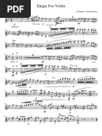 Elegie For Violin - Ronald Gjura (Violin)