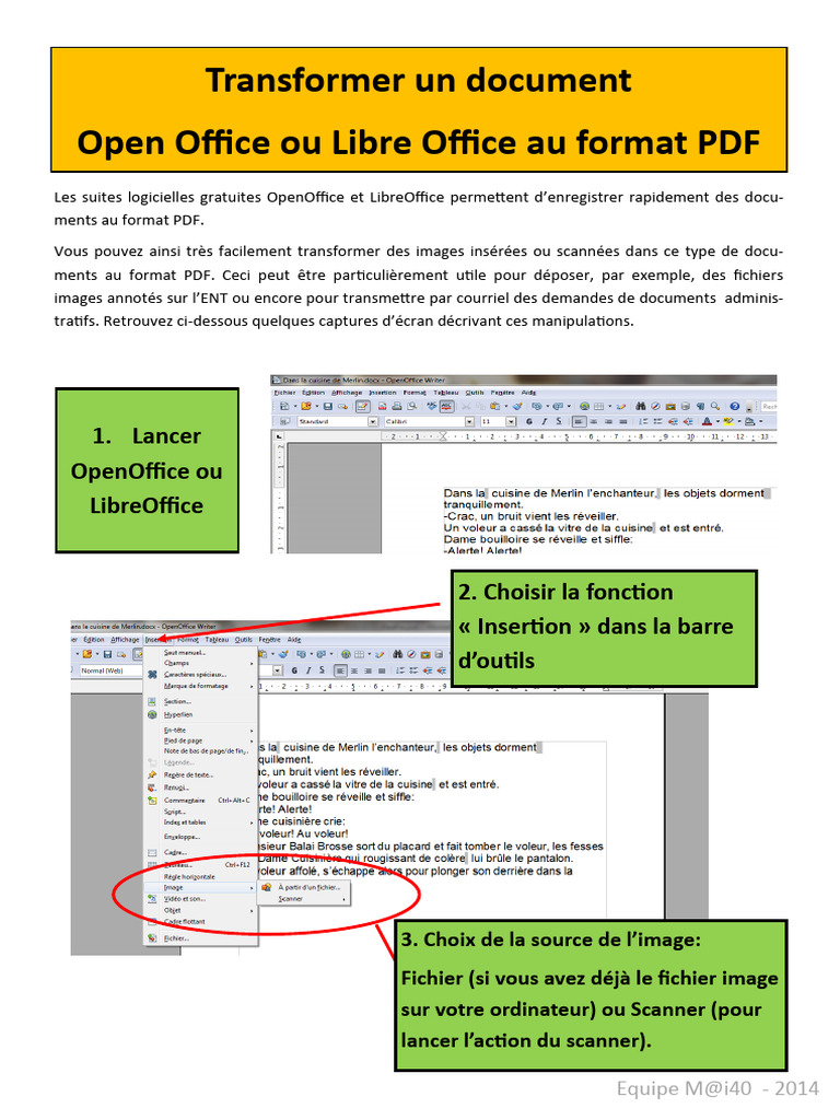 Convertir OpenOffice en PDF facilement | PDF