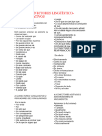 TIPOS DE CONECTORES LINGÜÍSTICO