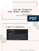 Bioética na pesquisa com seres humanos 