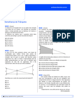 Questions Matematica Geometria-Plana Semelhanca-De-Triangulos ENEM