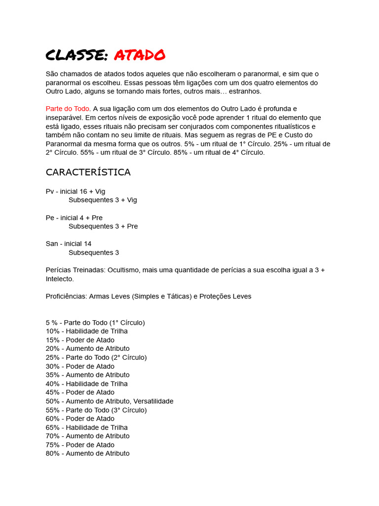 Classe - Atados | PDF