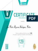 Certificado - Iq Boost