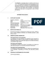 Informe Psicológico - Escalas de Inteligencia Rias