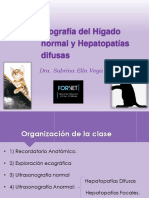 Higado Normal y Hepatopatias Difusas. M.v. Sabrina Vega