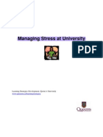 Managing Stress at University: Learning Strategies Development, Queen S University