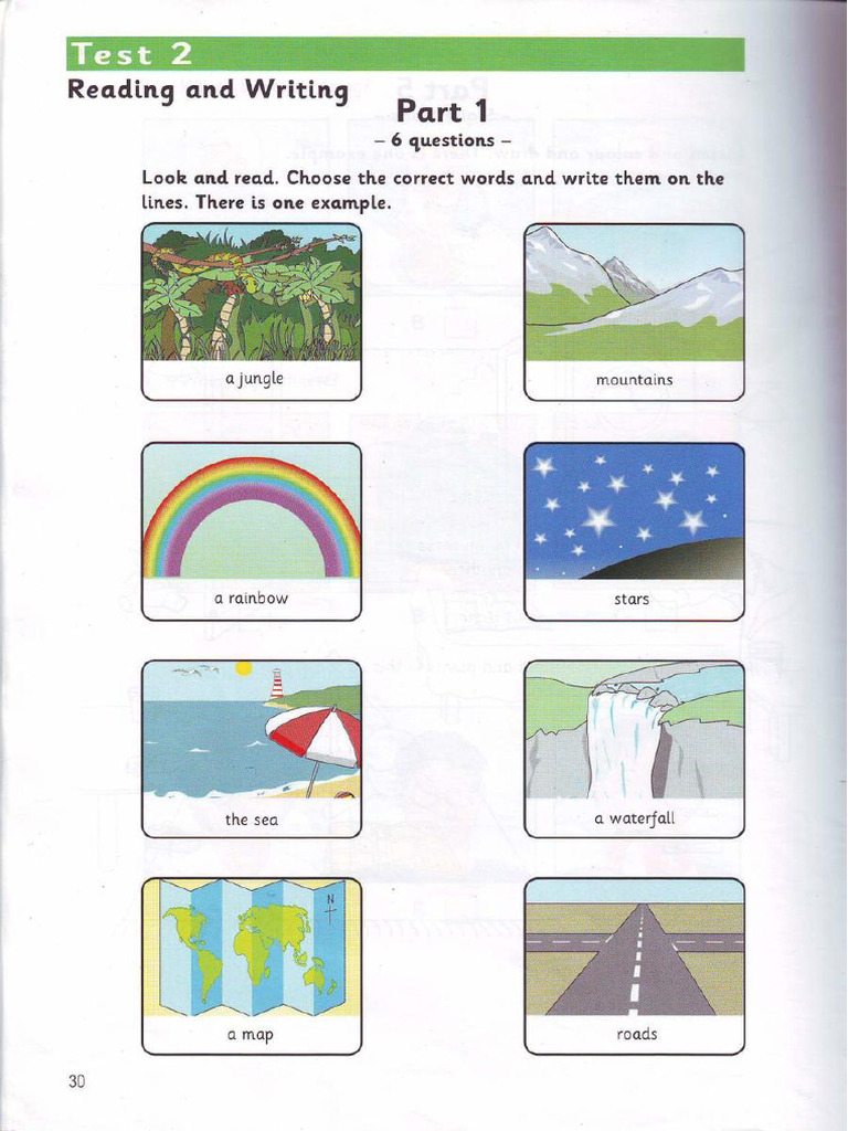 Movers Reading And Writing Test 2 Pdf