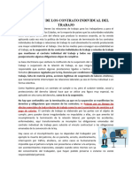 Suspensión de Los Contrato Individual Del Trabajo