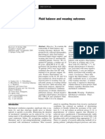 Fluid Balance and Weaning Outcomes: Original