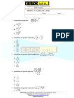 EXAMEN FAE AGOSTO MATEMÁTICA