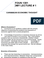 FOUN 1301 - Economy Lecture # 1