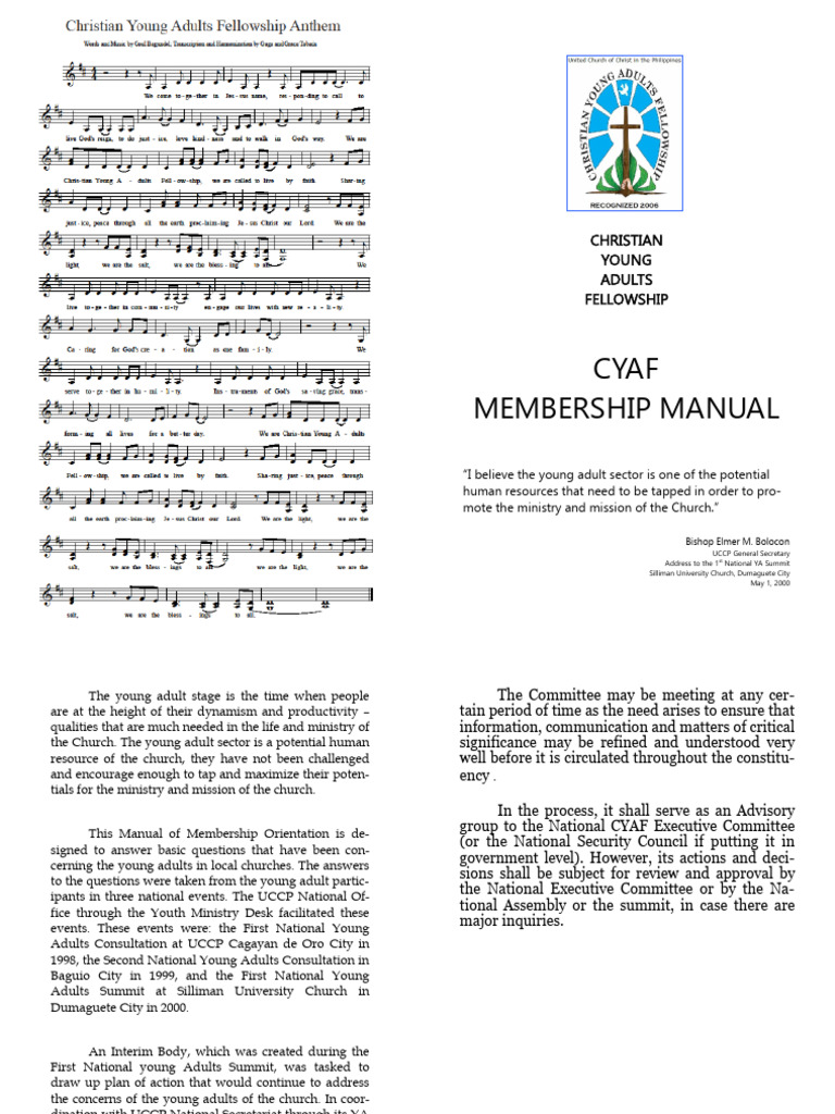 CYAF Membership Orientation Manual | PDF | Committee | Remittance