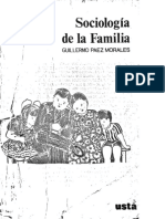 Sociología de La Familia Por Guillermo Paez Morales