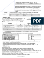 Dre Plateaux-Est Devoir Surveillee de 2 Semestre Classe: 1 A4 2023-2024 Epreuve de PCT Duree: 2H Coef:1